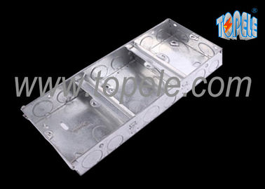 Scatola di presa elettrica metallica del soffitto copre 1 + 1 + 1 Gang conduit