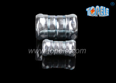 Connettore di tubi metallici elettrici / realizzato con accoppiamento di compressione in acciaio zincato 514B / 1/2 In a 4 In