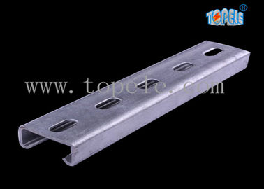 HDG nero a fessura a strato piatto canale unistrut per supportare condotti 41X 41MM
