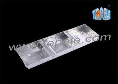 Scatola di presa elettrica metallica del soffitto copre 1 + 1 + 1 Gang conduit