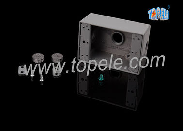 Scatole elettriche per circuiti di ramificazione cablaggio in alluminio a fusione stampata scatola resistente alle intemperie / scatola di presa elettrica a due bande
