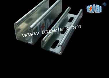 41x21mm 41x41mm / Strut a fessura in acciaio leggero canale C e canale U/