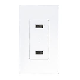 LD-U001 4.2A presa di carica USB ad alta velocità intelligente, 2 porte USB con 2 piastre a parete