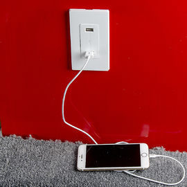 LD-U001 4.2A presa di carica USB ad alta velocità intelligente, 2 porte USB con 2 piastre a parete