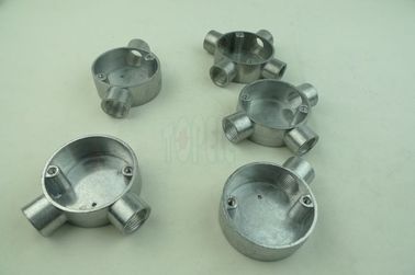 TOPELE 25 mm / 32 mm BS condotto elettrico galvanizzato in alluminio scatola di giunzione circolare per accessori di condotto