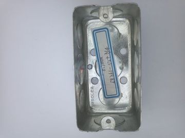 TOPELE 4 ′′ X 2 ′′, 1 - 1/2 'Deep Single Gang Wiring Handy Box, Sei 1/2" Knockouts