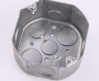TOPELE 54171, 4 ′′ scatole di condotti elettrici galvanizzati in acciaio ottagonale, 2/8" di profondità, 1/2 pollice Knockou