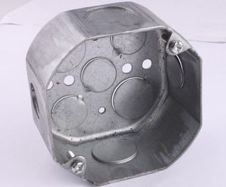 TOPELE 54171, 4 ′′ scatole di condotti elettrici galvanizzati in acciaio ottagonale, 2/8" di profondità, 1/2 pollice Knockou