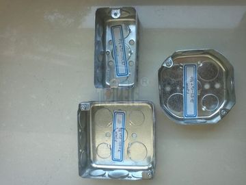 TOPELE 54171, 4 ′′ scatole di condotti elettrici galvanizzati in acciaio ottagonale, 2/8" di profondità, 1/2 pollice Knockou