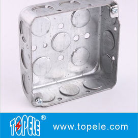 Scatole elettriche in acciaio galvanizzato e coperture / scatole di condotti quadrati da 4 pollici con knockout