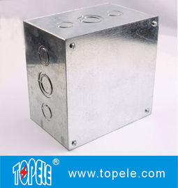 Casella di giunzione quadrata del condotto elettrico in acciaio,casella esterna con involucro metallico Caselle elettriche e coperture