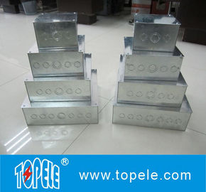 Casella di giunzione quadrata del condotto elettrico in acciaio,casella esterna con involucro metallico Caselle elettriche e coperture
