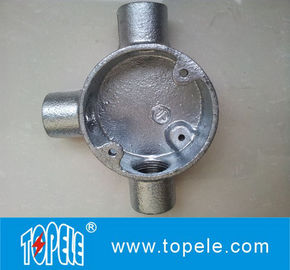 Cassa di giunzione circolare in ferro per tubi elettrici BS4568