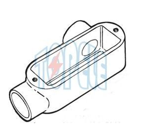 1 pollice di alluminio LR Tipo IP65 EMT a filo / corpo a condotto rigido con copertura