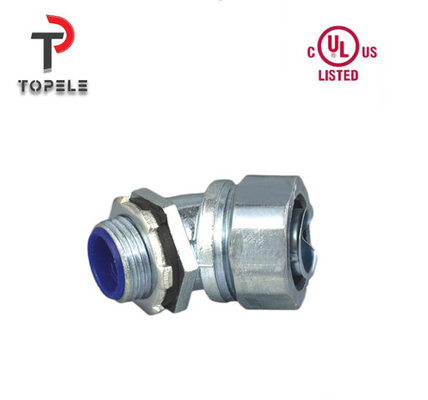 Fittings per condotti di zinco liquido rigido flessibile connettore angolo di 45 gradi NPT UL Lista DNJ