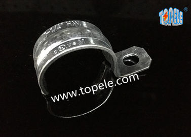 Condotto EMT in acciaio placcato di zinco e accessori con clip a un foro / cinghia di condotto EMT