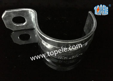 Condotto EMT in acciaio placcato di zinco e accessori con clip a un foro / cinghia di condotto EMT