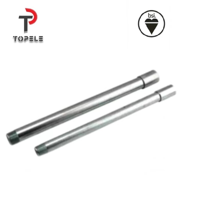 Acciaio di accoppiamento di condotti BS4568 per piccole dimensioni galvanizzato su misura per il mercato cileno