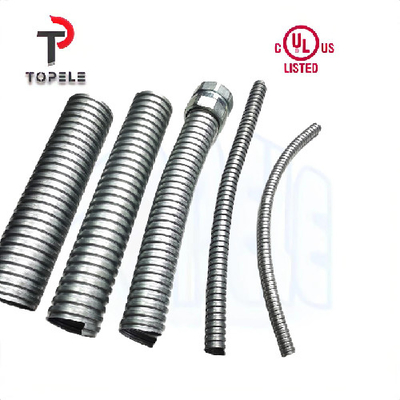 La metropolitana d'acciaio flessibile del condotto ha galvanizzato EMT Conduit And Fittings