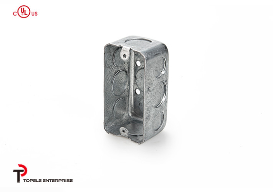 TOPELE 4 ′′ X 2 ′′, 1 - 1/2 'Deep Single Gang Wiring Handy Box, Sei 1/2" Knockouts