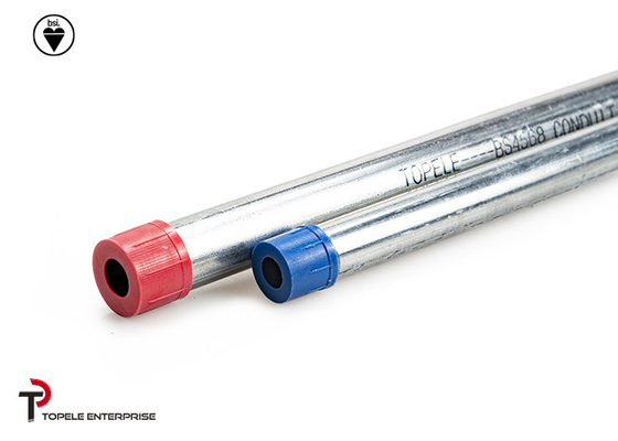 Tubo GI di acciaio galvanizzato elettrico BS4568 con accoppiatore a filo, 10 piedi