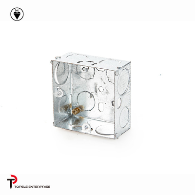 25mm, 35mm Acciaio BS4568 GI Box / Terminal One Gang GI Box, scatole elettriche e coperture