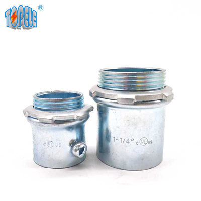 Compressione dei connettori di EMT Steel Set Screw/tipo galvanizzati della vite di fissaggio