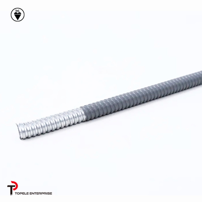 Acciaio galvanizzato elettrico PVC condotto flessibile e accessori grigio