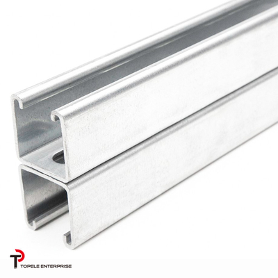 41x21mm 41x41mm / Strut a fessura in acciaio leggero canale C e canale U/