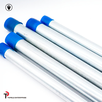 Condotto in acciaio galvanizzato BS4568 / TUBO BS4568 / GI PIPE con tappo di protezione