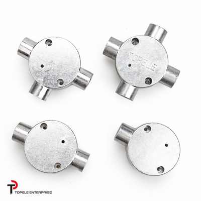 TOPELE 25 mm scatola di giunzione in alluminio galvanizzato a caldo / scatola di condotto metallico con standard BS4568 /