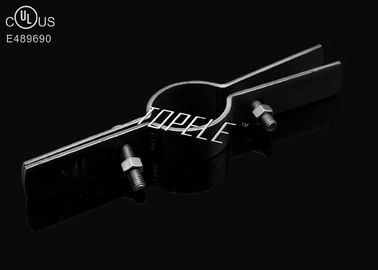 Clampe per tubi in acciaio placcate in zinco / Clampe per tubi a rialzo nero con certificazione UL Bolt