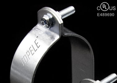Appendici per tubi galvanizzati di dimensioni multiple con un dado / bullone in acciaio, colore argento