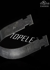 Appendici per tubi galvanizzati di dimensioni multiple con un dado / bullone in acciaio, colore argento