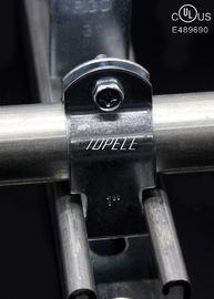 Appendici per tubi galvanizzati di dimensioni multiple con un dado / bullone in acciaio, colore argento