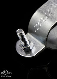 Clampe per tubi in acciaio finito galvanizzato / cinghie di supporto in acciaio inossidabile per condotti EMT di montaggio