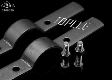 Clampaglia galvanizzata in acciaio galvanizzato con bullone, supporto per tubi
