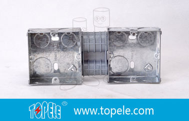 Scatole elettriche / scatole di conduzione metallica standard britannica con PVC, scatola di interruttore