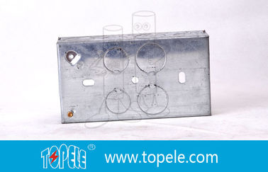Scatole di condotti elettrici galvanizzati, scatole elettriche quadrate e coperture per apparecchiature di illuminazione