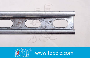 Canale unistruto galvanizzato nero 41X41MM, HDG canale a fessura / strato semplice per i condotti di supporto