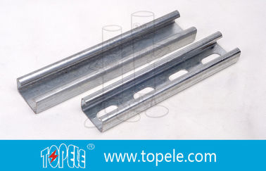 Canale unistruto galvanizzato nero 41X41MM, HDG canale a fessura / strato semplice per i condotti di supporto