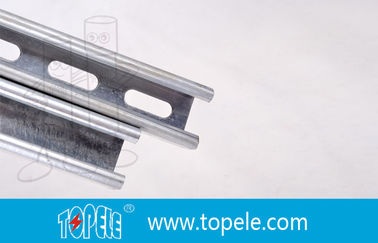 Canale unistruto galvanizzato nero 41X41MM, HDG canale a fessura / strato semplice per i condotti di supporto