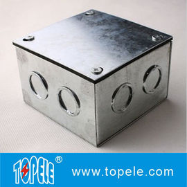 Casella di giunzione quadrata del condotto elettrico in acciaio,casella esterna con involucro metallico Caselle elettriche e coperture