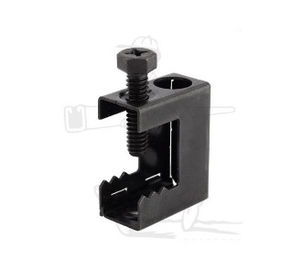 Clampe per travi di ferro malleabile, impianti di impianti di tubi galvanizzati Top Universal Beam Clamps OEM/ Lay In Lugs/ Black Enamel Spring Steel