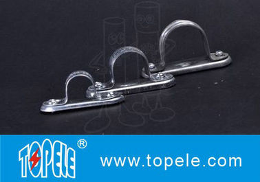 Saddle a barra spazzatrice in acciaio galvanizzato con pinza di condotto di base / diametro 20 mm