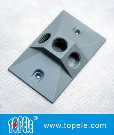 Tre fori elettrici resistenti alle intemperie coperture rettangolari di alluminio guarnizioni e viti