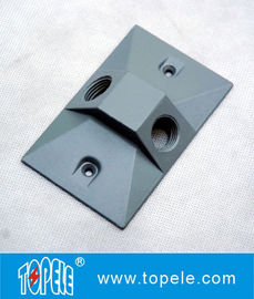Tre fori elettrici resistenti alle intemperie coperture rettangolari di alluminio guarnizioni e viti