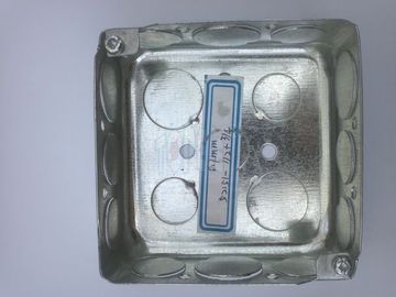 Scatole di condotti quadrati di acciaio galvanizzato, scatole di condotti esterni con knockout.