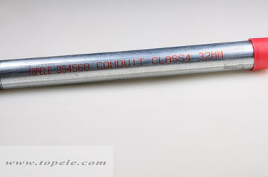 Pipa di acciaio galvanizzato a caldo BS4568 Conduit Class 4 GI Pipe con accoppiatore e tappo di protezione