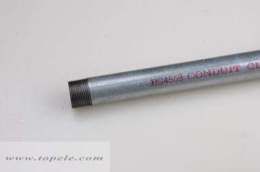 Pipa di acciaio galvanizzato a caldo BS4568 Conduit Class 4 GI Pipe con accoppiatore e tappo di protezione